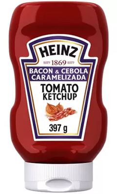 Catchup Heinz bacon & cebola pet 397g