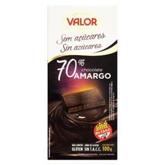 Chocolate Esp Valor 70% Dark No Sugar Added 100g