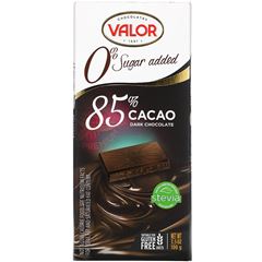 Chocolate Esp Valor 85% Dark No Sugar Added 100g